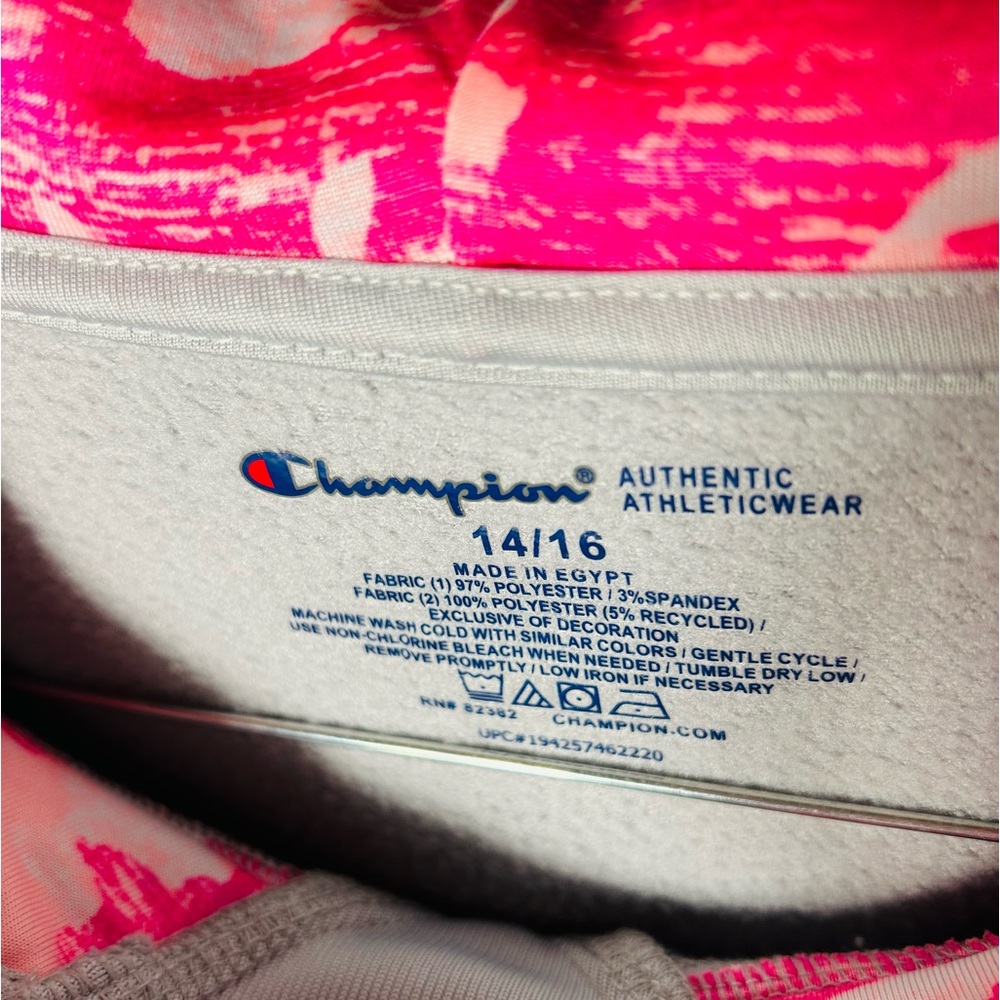 Champion Hoodie Sweater Size Jr 14-16 Kangaroo Pocket - Picture 2 of 3